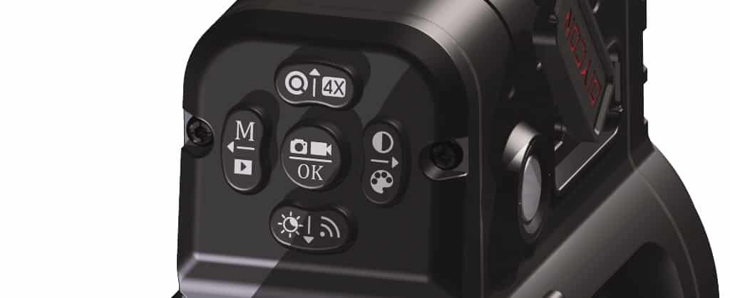 Nachtsichtgerät Firefly, Black Mamba menu buttons