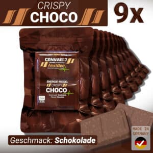 9 x CONVAR-7 NextGen Energieriegel - Crispy Choco (120g)